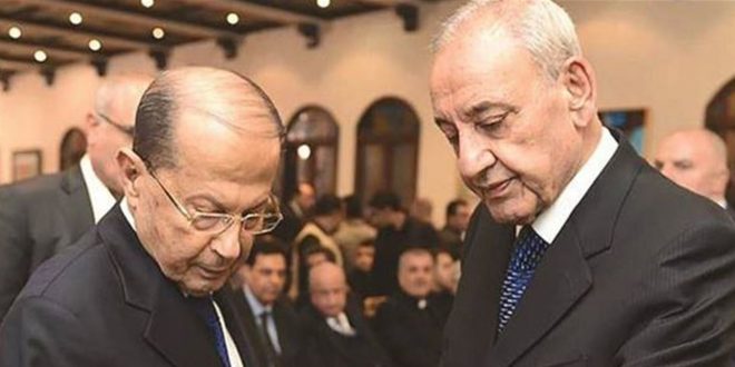 الرئيس نبيه بري والرئيس ميشال عون