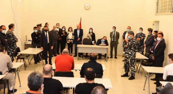 مولوي تفقد سجن رومية: ندرس قانون “العفو” وخفض السنة السجنية