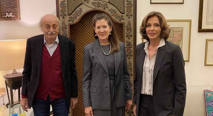 “الوضع اللبناني”.. حديث بين جنبلاط وشيا