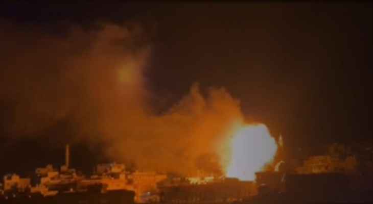 اخماد الحريق بمخيم البرج الشمالي