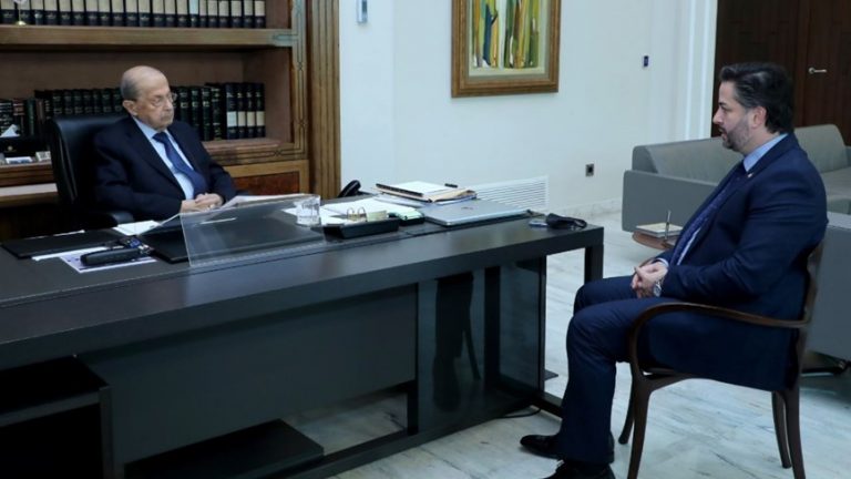 وزير الاقتصاد نقل لعون ايجابية المفاوضات مع صندوق النقد