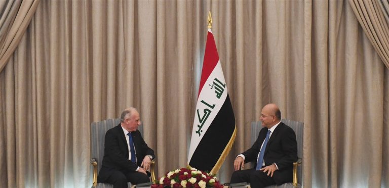 سليم التقى رئيس العراق: ملتزمون أمن واستقرار بغداد