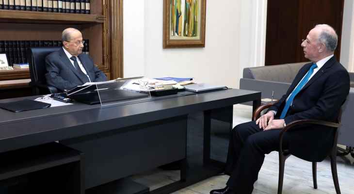 عون عرض مع سليم الإجراءات الأمنية وناقش الوضع المصرفي مع صفير