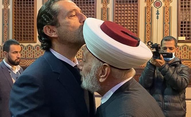 الحريري يلتقي المفتي دريان في دار الفتوى