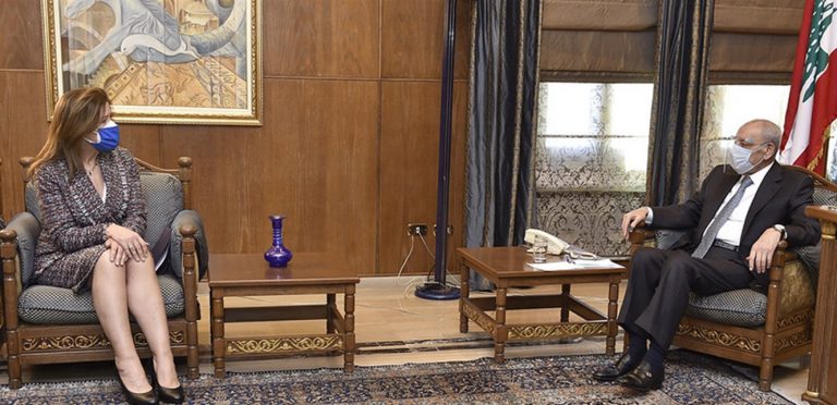 السفيرة الأميركية لبري: المحافظة على سلامة ضرورية