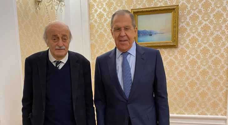 لافروف استقبل جنبلاط: ندعم سيادة لبنان وحل أزماته بالتوافق