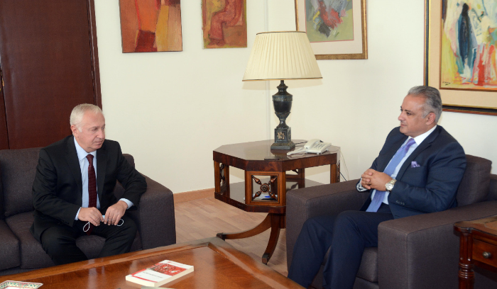 المرتضى بحث وسفير ارمينيا التعاون الثقافي بين البلدين
