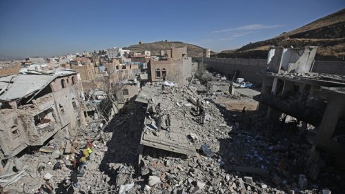 غارات جوية للتحالف العربي على صنعاء