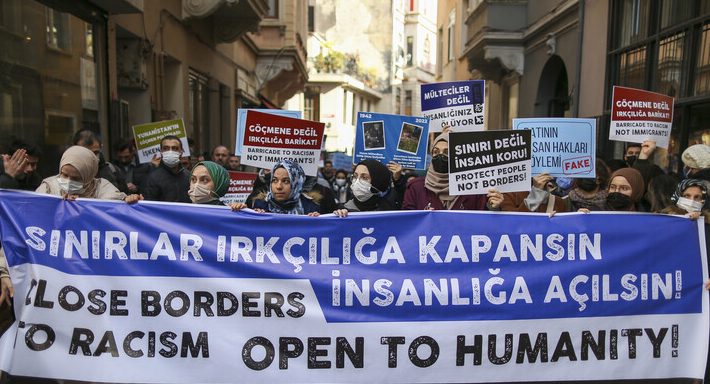 احتجاجات على وفاة مهاجرين عند الحدود في اسطنبول