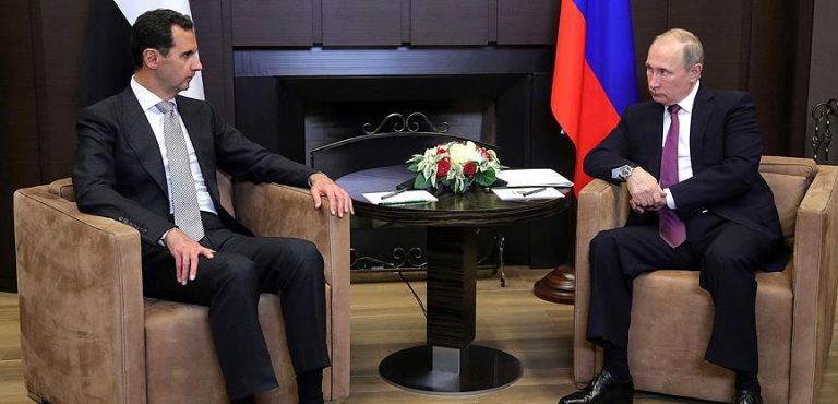 الأسد هاتَف بوتين: ما يحصل تصحيحٌ للتاريخ وإعادة التوازن إلى العالم