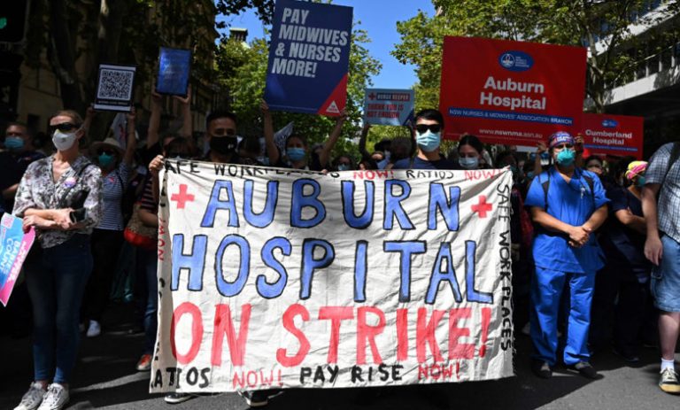 إضراب وتظاهرة لممرضات أستراليا!