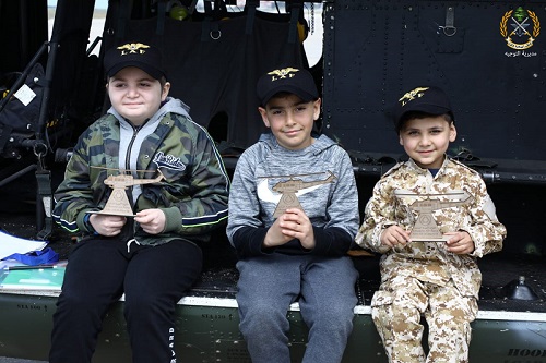 بالصور: الجيش اللبناني يحقق أمنية 3 أطفال من ذوي الأمراض الصعبة