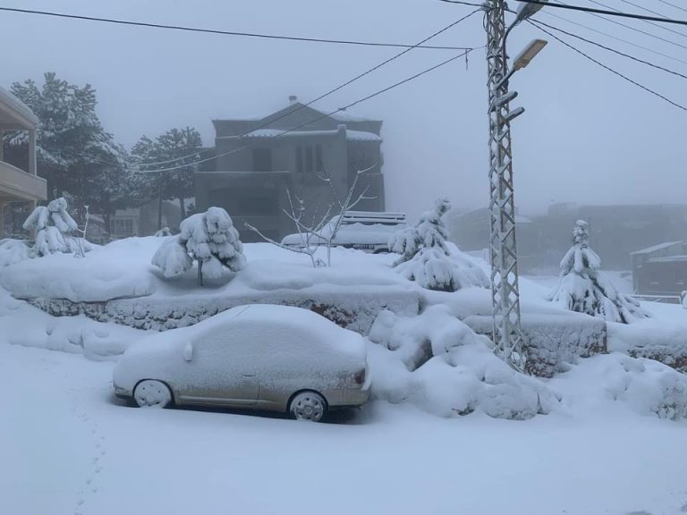 بالصور: لبنان يتأثر بالمنخفض الجوي الجديد