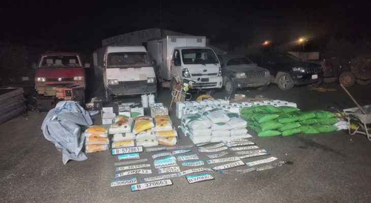 مداهمات للجيش في البقاع ومصادرة أسلحة وممنوعات