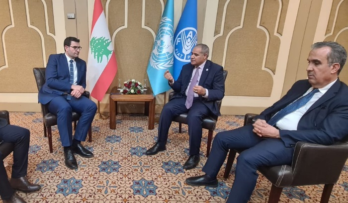 الحاج حسن التقى الممثل الاقليمي لمنظمة الفاو.. وهذا ما تم بحثه