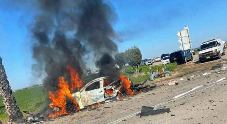 إنفجار سيارة في الأراضي المحتلة