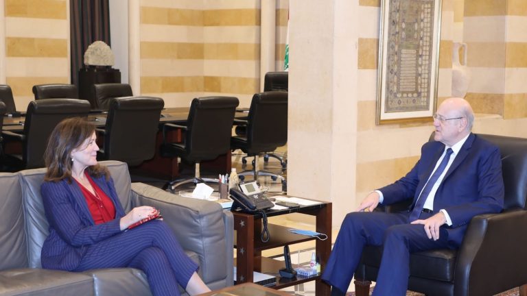 ميقاتي عرض مع شيا للمستجدات السياسية في لبنان