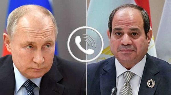 الحرب الروسية الأوكرانية في اتصال بين السيسي وبوتين