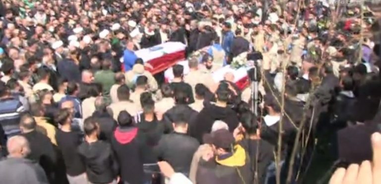 تشييع ضحايا جريمة بلدة أنصار الى مثواهن الأخير