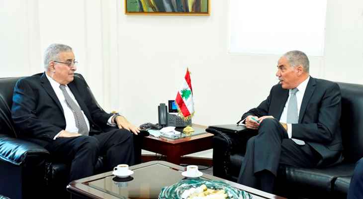بو حبيب استقبل طراف وتباحثا في تداعيات الأزمة الأوكرانية على لبنان