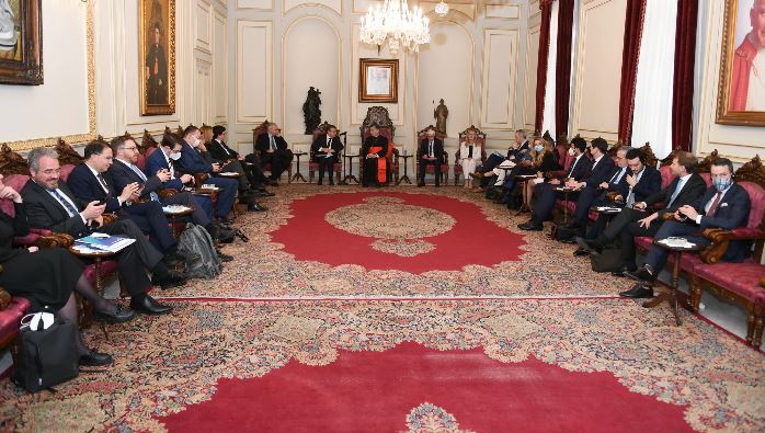 وفد من “الشعب الأوروبي” زار الراعي: لبنان على حافة الهاوية وعلينا مساعدته