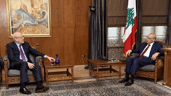 بري بحث الأوضاع العامة مع ميقاتي والتقى حمية وابو فاعور