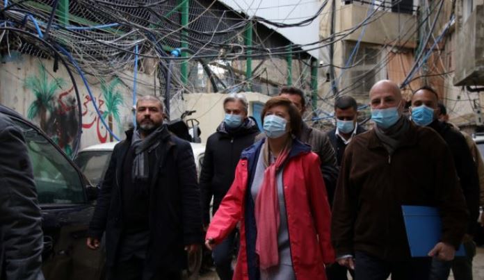 المنسقة الخاصة للأمم المتحدة زارت مخيم برج البراجنة