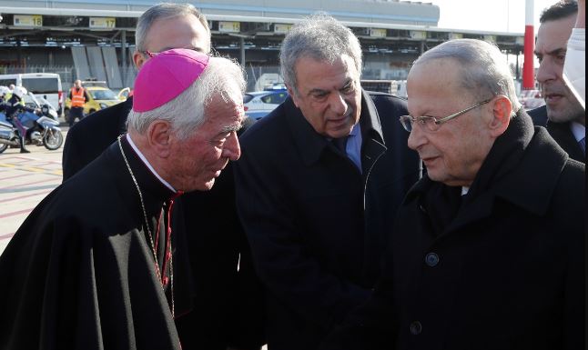 عون من روما: أتطلع إلى هذه الزيارة كبارقة أمل لتأكيد أن لبنان لن يزول