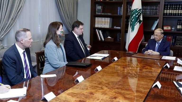 عون استقبل وفدًا من وزارة الخزانة الأميركية