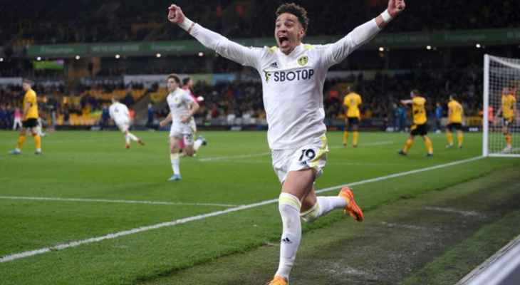 ليدز يونايتد يعود من بعيد امام وولفرهامبتون