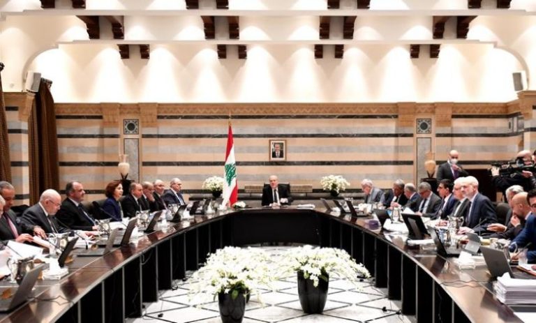 توزيع إتفاق الترسيم على الوزراء دون عقد جلسة.. خوفاً من الوقوع في “التطبيع”