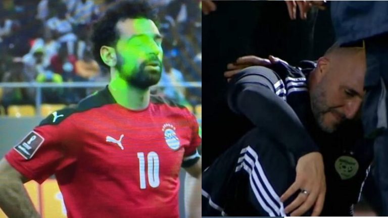 بالفيديو: “الليزر” ينهي أحلام صلاح.. و”صدمة” الجزائر في دموع بلماضي!
