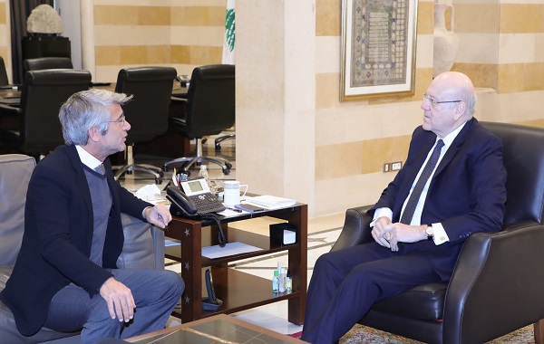 ميقاتي بحث وفياض الخطة الوطنية للنهوض بقطاع الكهرباء