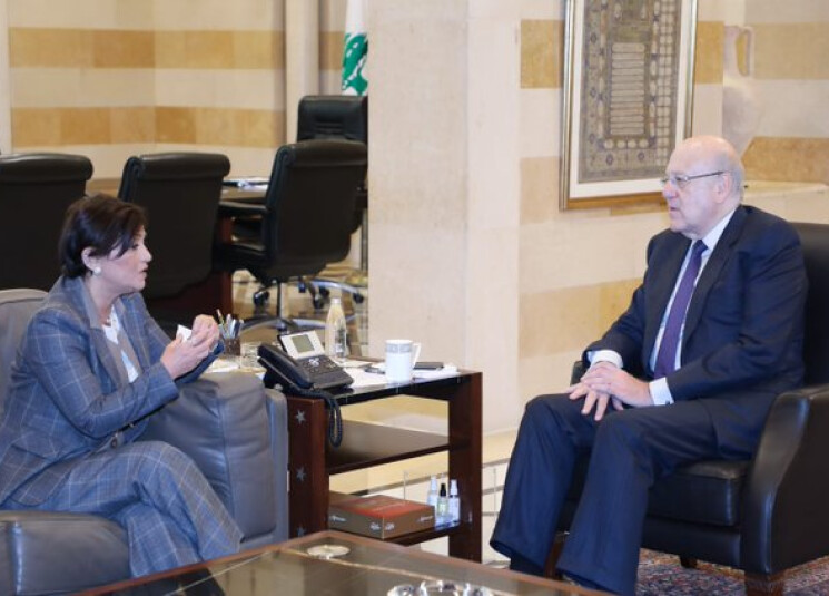 ميقاتي بحث ورشدي الأوضاع وسبل دعم الشعب اللبناني