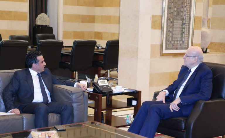 حمية بعد لقائه ميقاتي: لتهيئة الوضعية القانونية لمرافىء الأنشطة البترولية وصيانة السفن