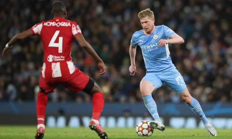 دي بروين يهدي السيتي فوزا صعبا على أتلتيكو مدريد