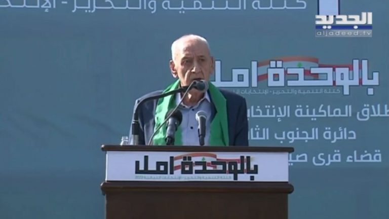 بري خلال إطلاق ماكينة “أمل” في الزهراني: مستقبل لبنان مرتبط بنتائج الانتخابات