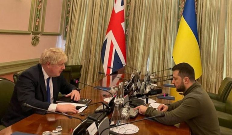 جونسون يزور كييف ويلتقي زيلينسكي