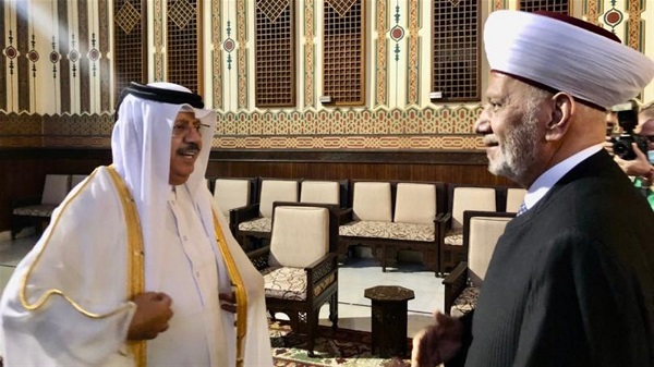 دريان بحث وسفير قطر الشؤون اللبنانية