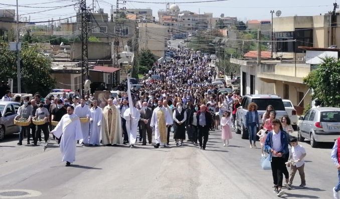 قداديس الشعانين في مرجعيون والقليعة