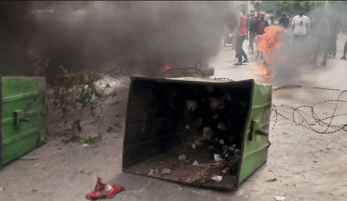 توتر وقطع طرق في القبة في طرابلس