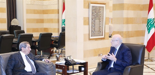 ميقاتي أطلع الفرزلي على خطة التعافي وعرض وبوحبيب انتخابات المغتربين