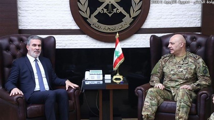 نصّار التقى سليم وقائد الجيش: المؤسّسة العسكرية ضمانة بقاء لبنان