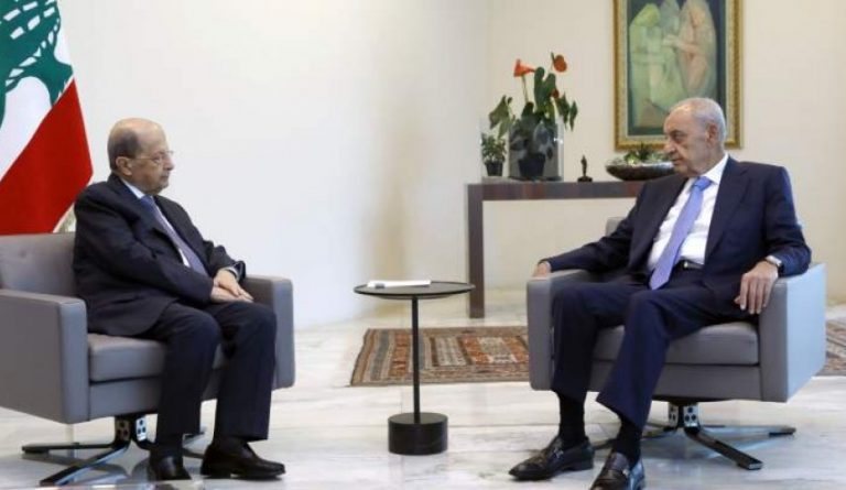 عون يلتقي بري و بوصعب