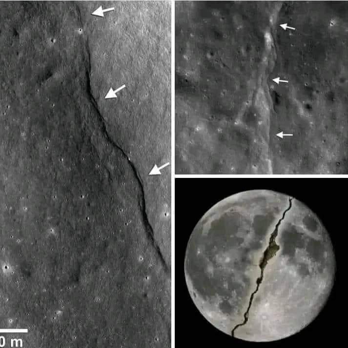 بالصور: هل “انشقّ القمر”؟!