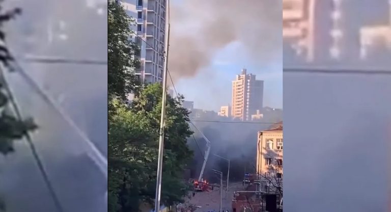 بالفيديو: 4 انفجارات تهز العاصمة الأوكرانية كييف