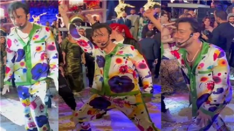 بالفيديو: سعد لمجرد بـ “بيجامة” نسائية في حفل زفاف!
