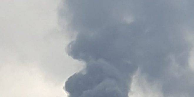 بالفيديو: حريق في رومية