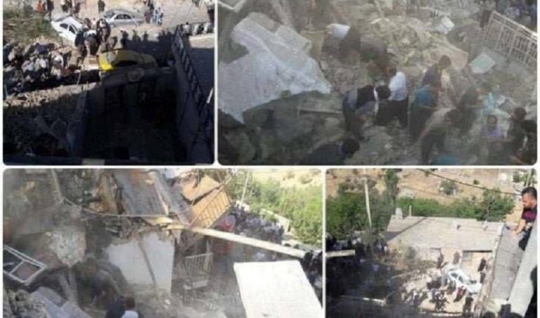 قتلى وجرحى بانهيار مبنى في كرمانشاه – ايران