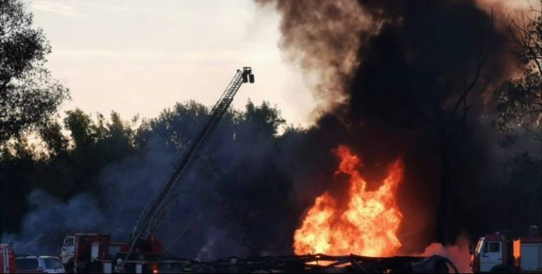 بالفيديو والصور: قتلى وجرحى إثر تحطم طائرة عسكرية روسية